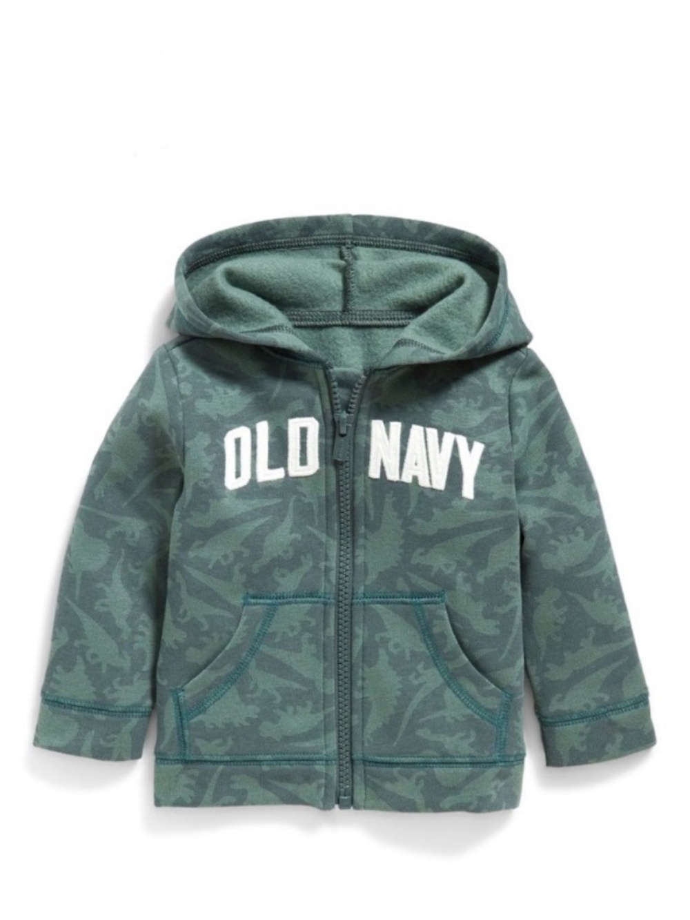 Old Navy (NEW) Baby Boys' Dino Zip Hoodie Size 6-12 Months